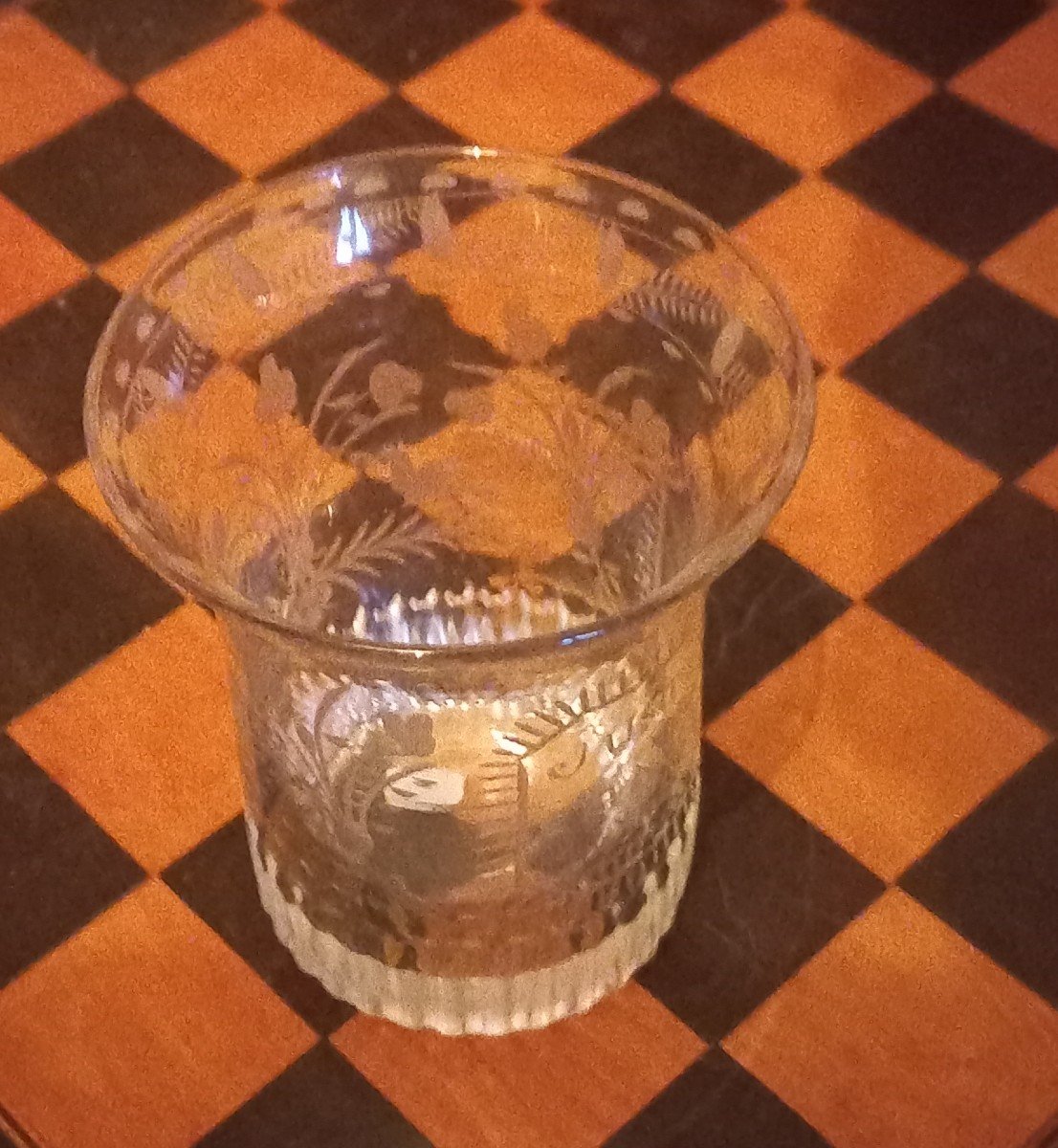 Verre Normand Patronymique daté de 1825