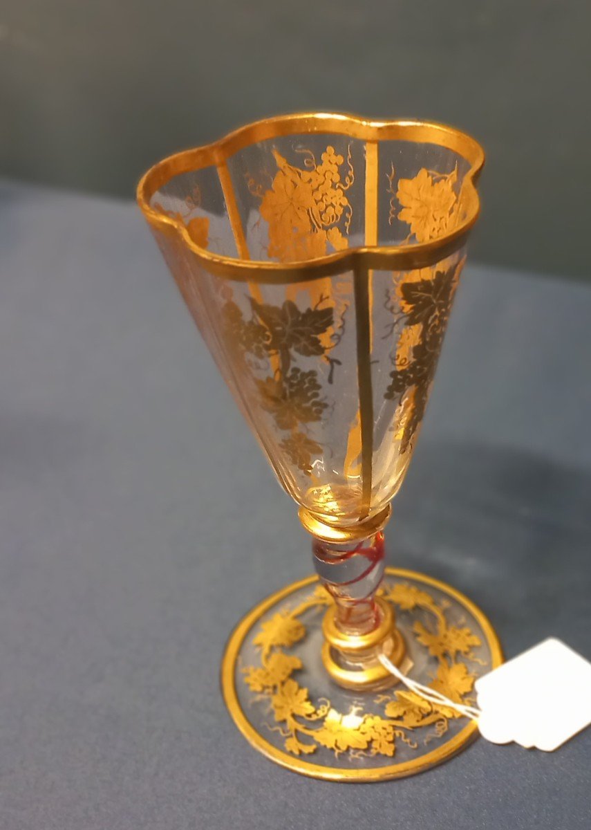 Verre En Cristal  De Bohême 