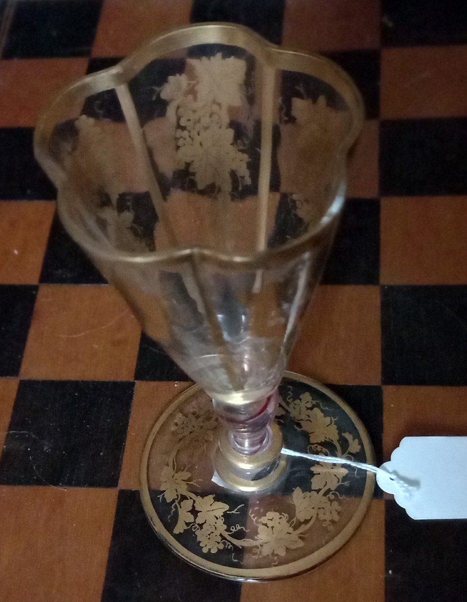 Verre En Cristal  De Bohême 