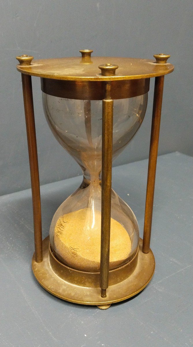 Second Empire Regulatory Marine Hourglass Dated 1853-photo-3