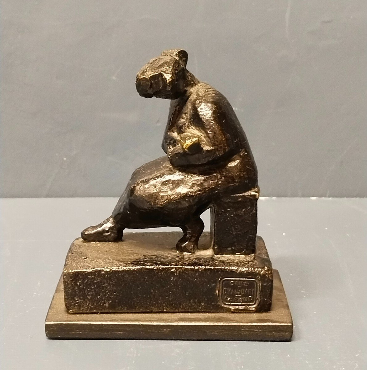 Statuette "maternité" Par Liss Eriksson, Fondeur Claude Valsuani