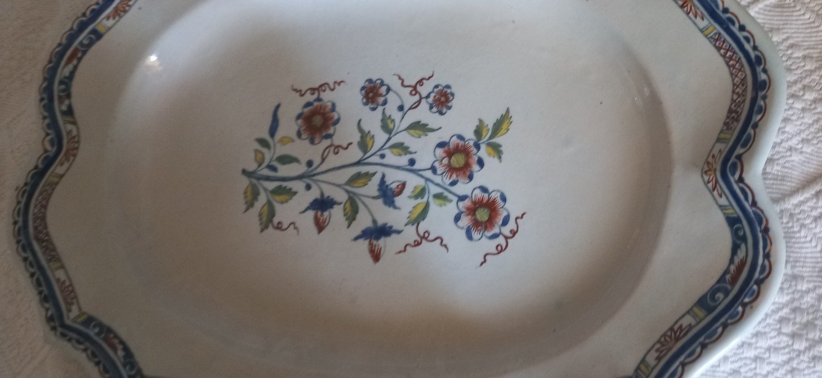 Very Large Rouen Earthenware Dish-photo-3