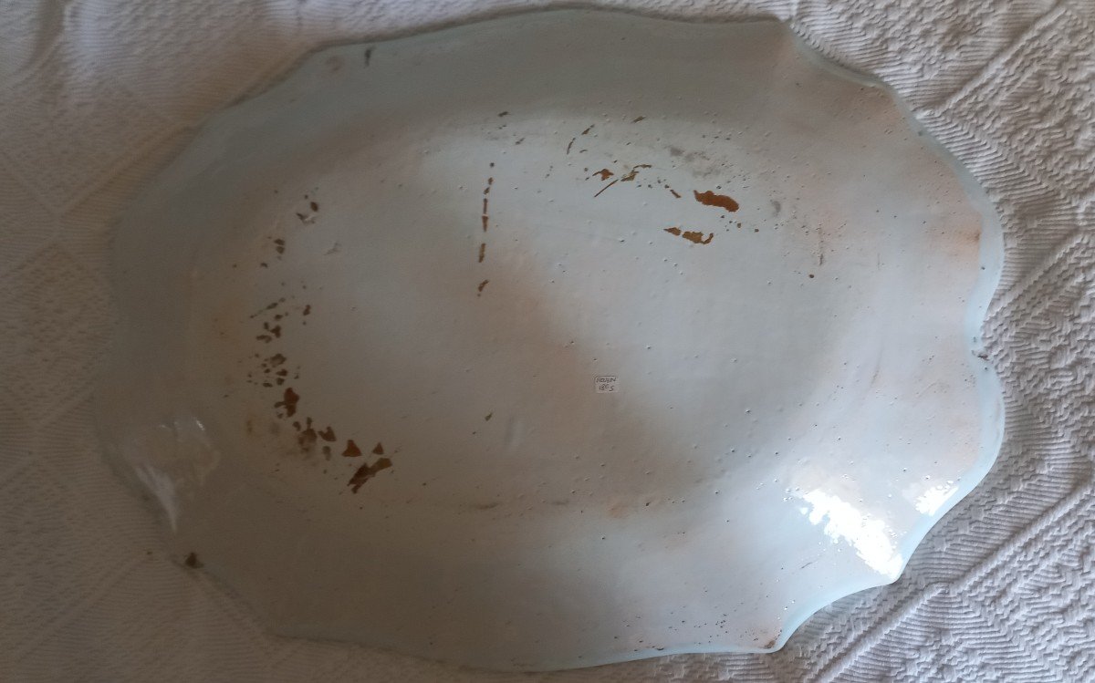 Very Large Rouen Earthenware Dish-photo-4