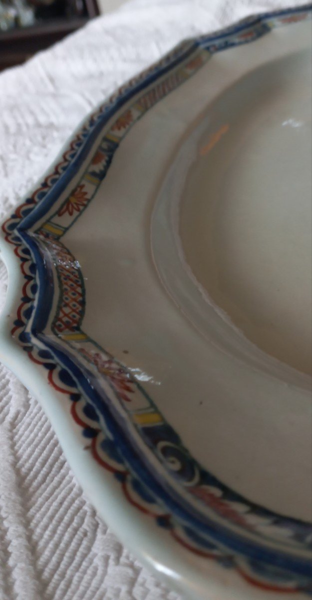 Very Large Rouen Earthenware Dish-photo-1