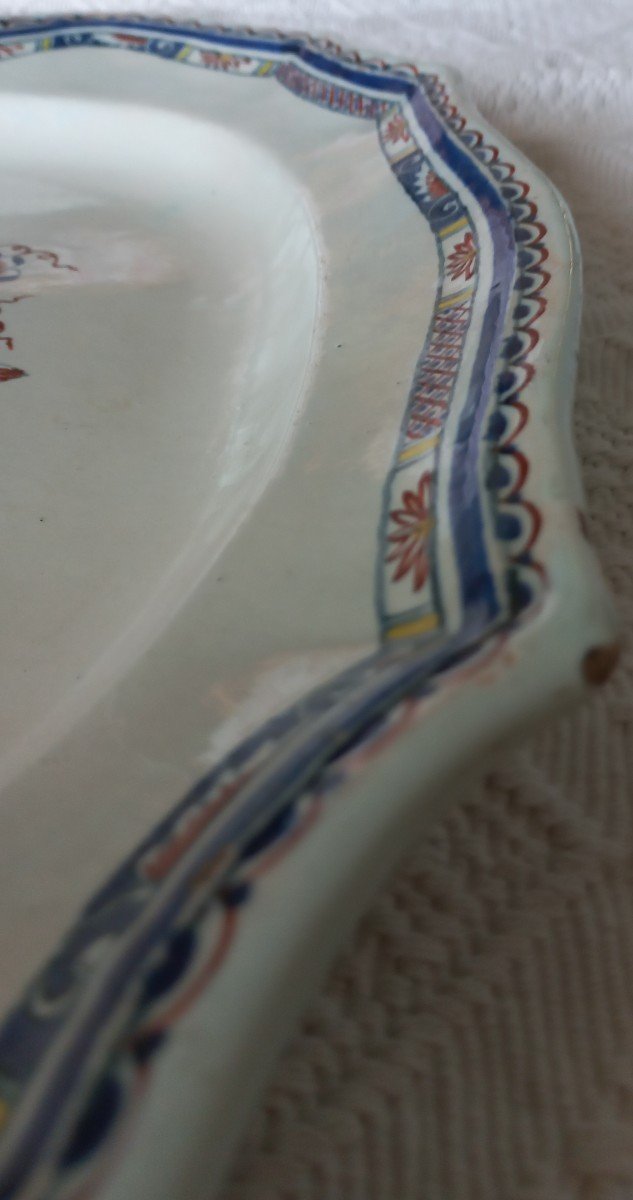 Very Large Rouen Earthenware Dish-photo-2