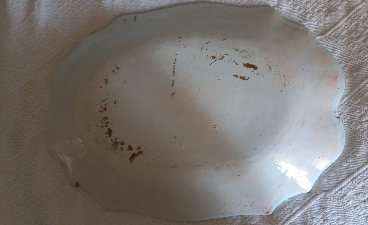 Very Large Rouen Earthenware Dish-photo-4