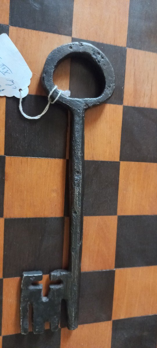 Wrought Iron Key From The 14th Or 15th Century 