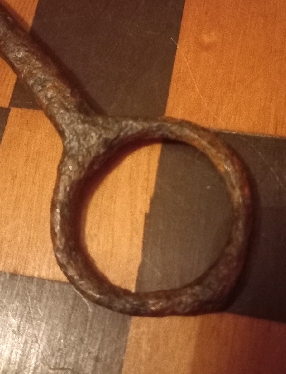 Wrought Iron Key From The 11th Or 12th Century -photo-3