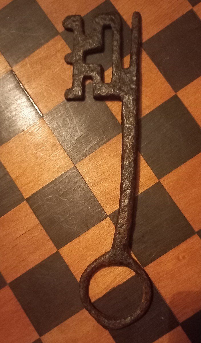 Wrought Iron Key From The 11th Or 12th Century 