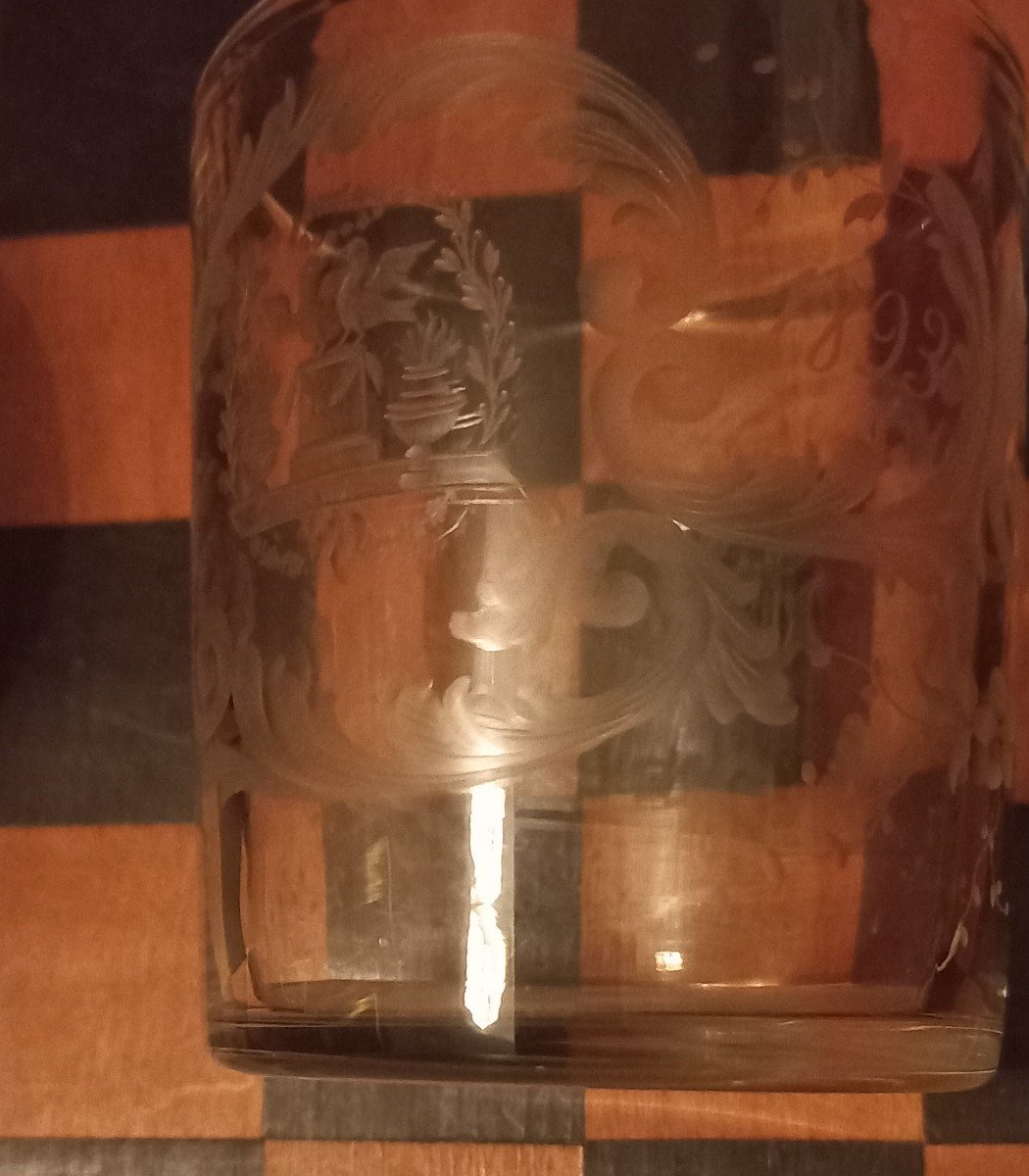 Etched Glass In Its Travelling Case-photo-8