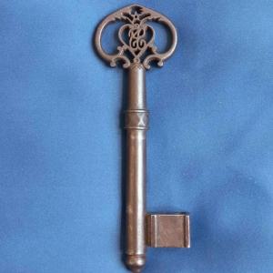 Monogrammed Wrought Iron Key