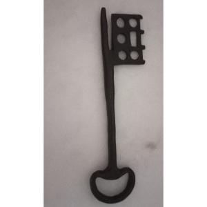 Very Large And Rare Wrought Iron  Romanic Key