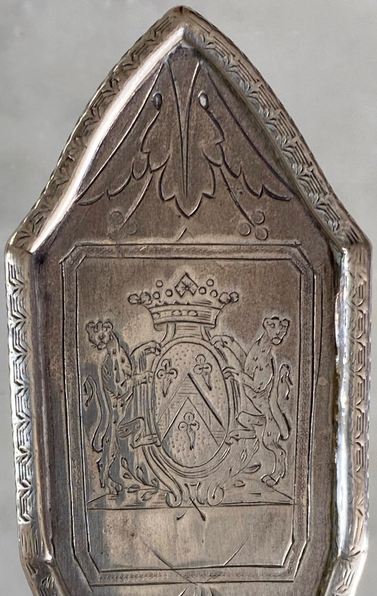 Hand Candlestick, Silver, Coat Of Arms, Empire