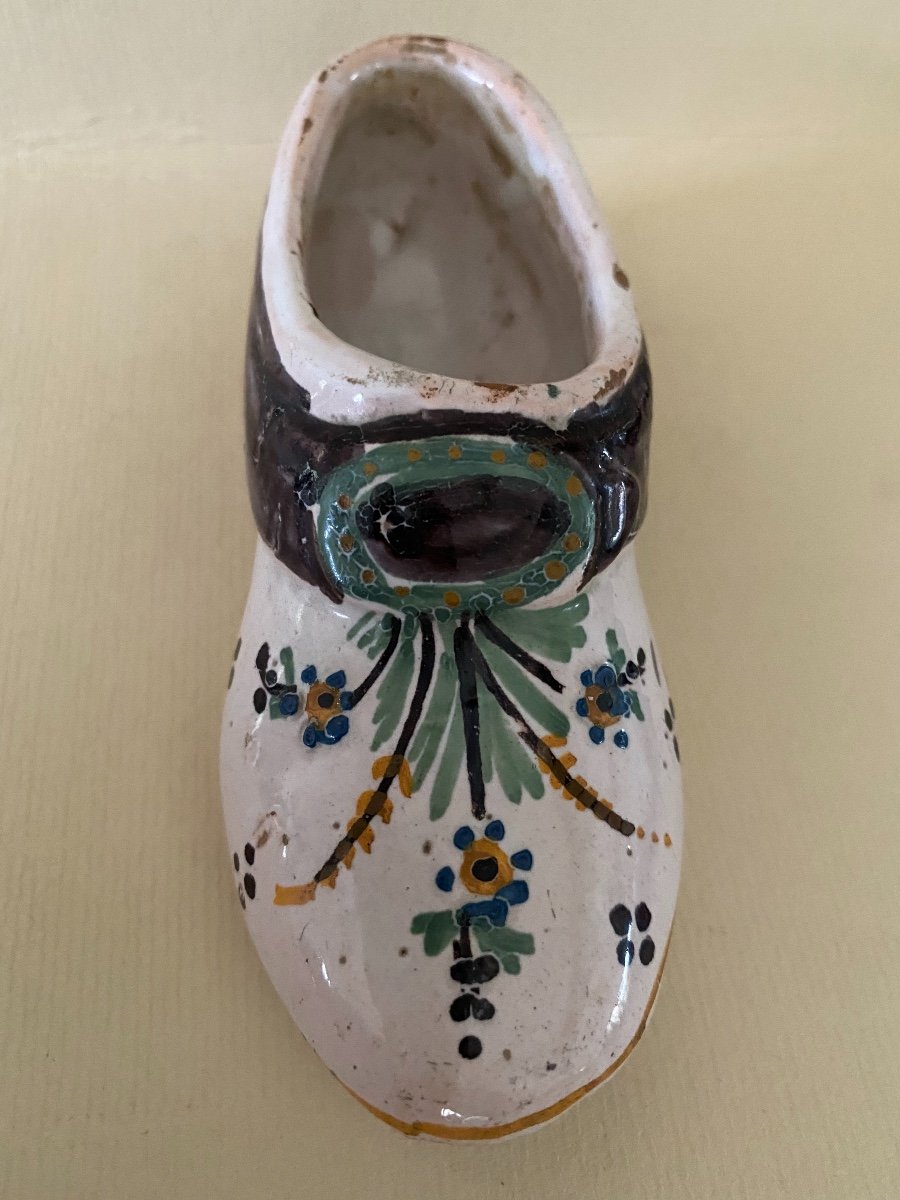 Shoe, Clog, Earthenware, Nevers, 18th Century-photo-3