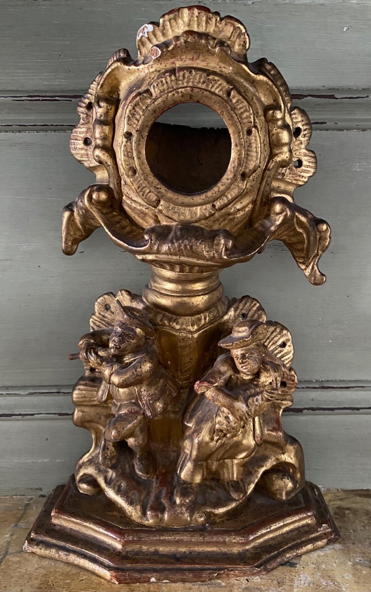 Gilded Wood, Watch Holder, 18th Century