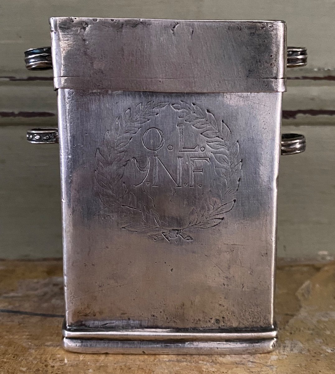 Holy Chrism, Box Of Holy Oils, Silver, South America, 18th Century-photo-2