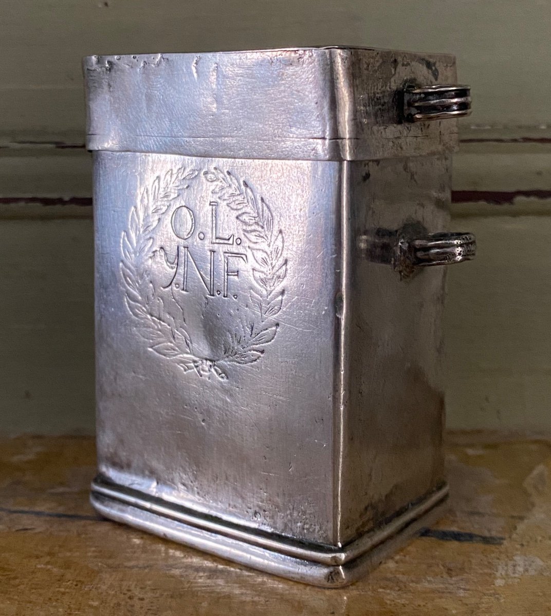 Holy Chrism, Box Of Holy Oils, Silver, South America, 18th Century