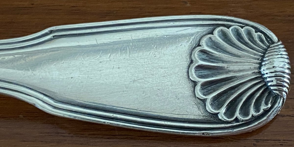 Saupoudreuse, Cuillère à Sucre, Argent, Paris 1768-photo-1