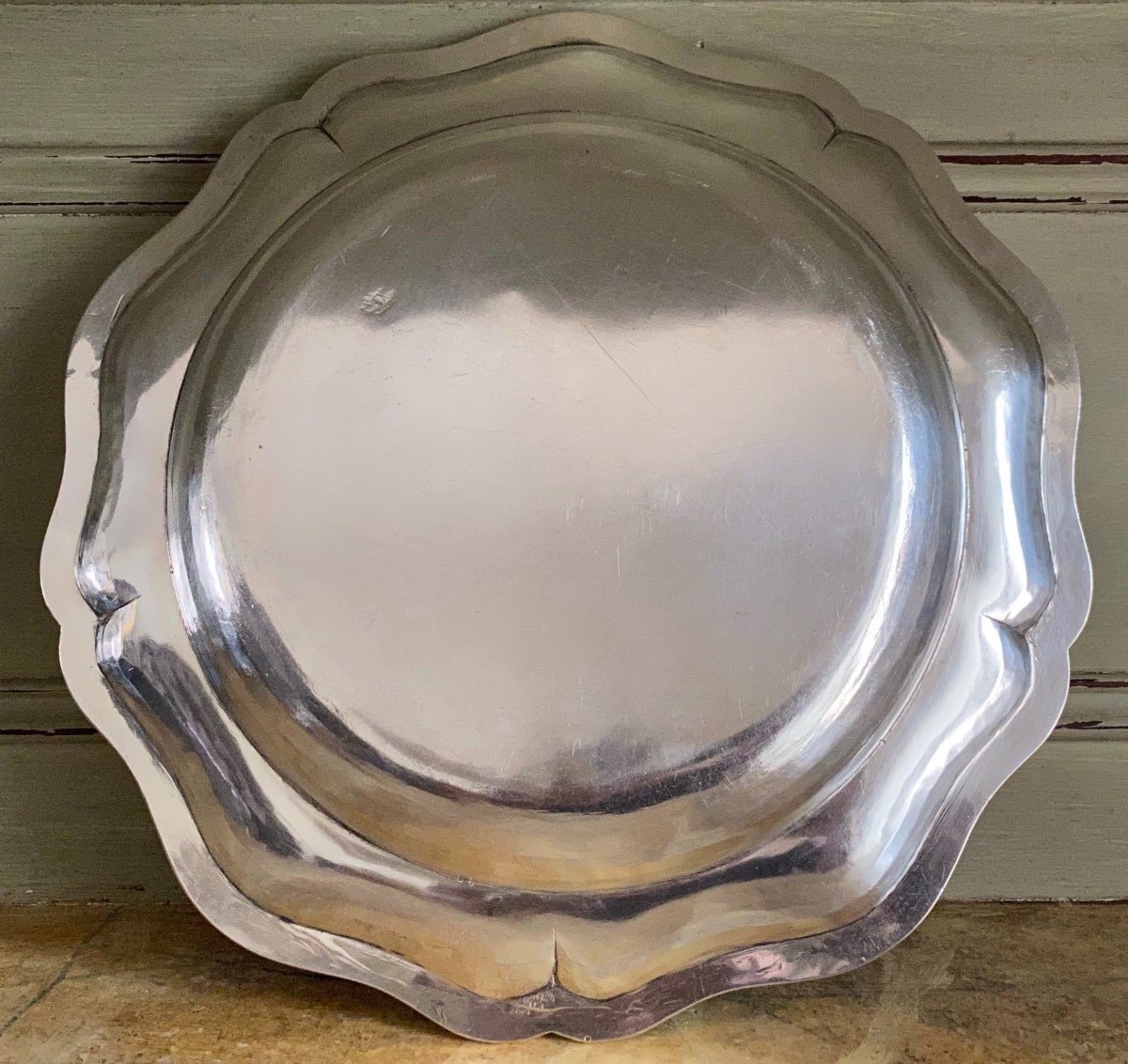 Hollow Dish, Contoured Fillets, Silver, Louis XV, Paris, 1752-photo-2