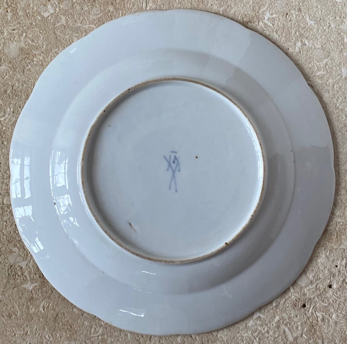 Meissen, Assiette, Porcelaine, XVIIIè-photo-2