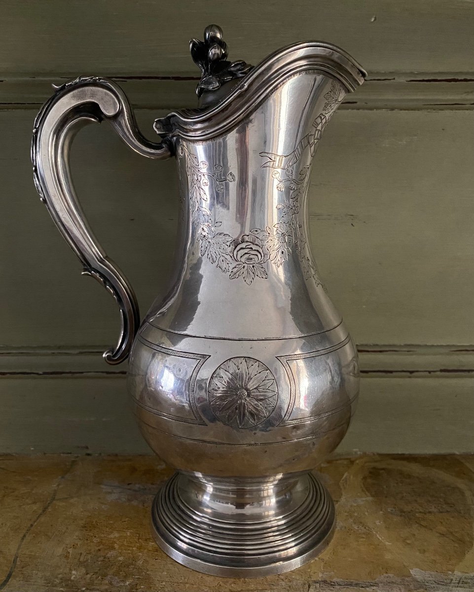 Aiguière, Pot à eau, Argent, Louis XVI, Paris 1788-photo-1