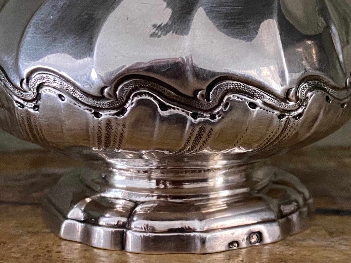 Mustard Pot, Creamer, Silver, Twisted Ribs, Paris, 18th Century-photo-4