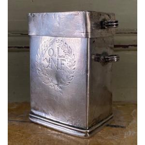 Holy Chrism, Box Of Holy Oils, Silver, South America, 18th Century