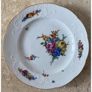 Meissen, Assiette, Porcelaine, XVIIIè