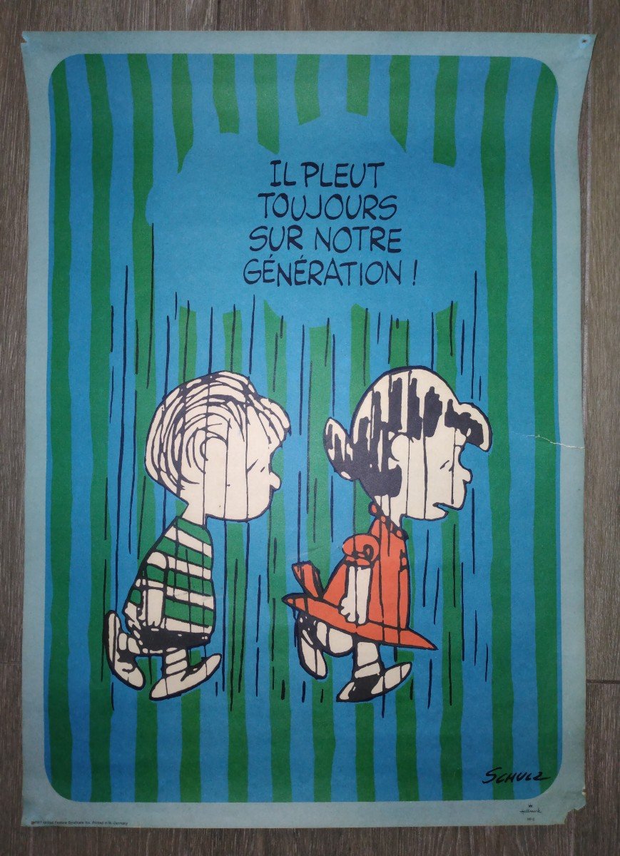 Poster Charlie Brown 1971 Shulz