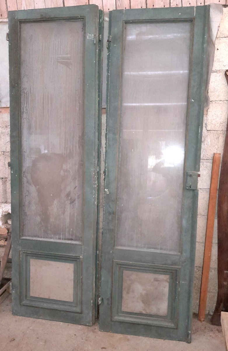 Suite Of 5 19th Century Glass Doors-photo-3