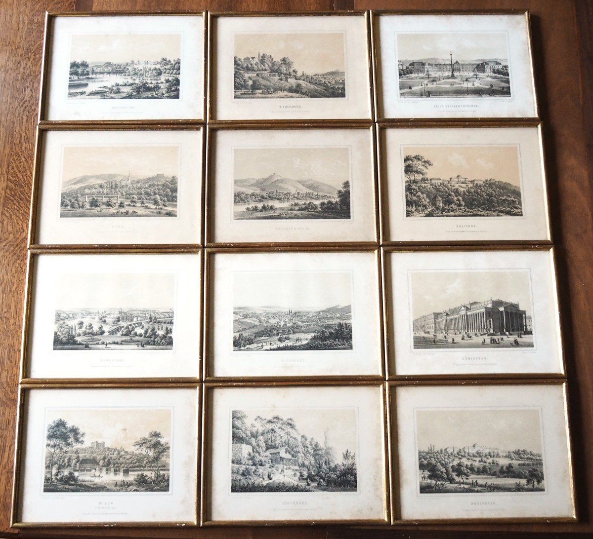 Germany Engravings Set Of 12