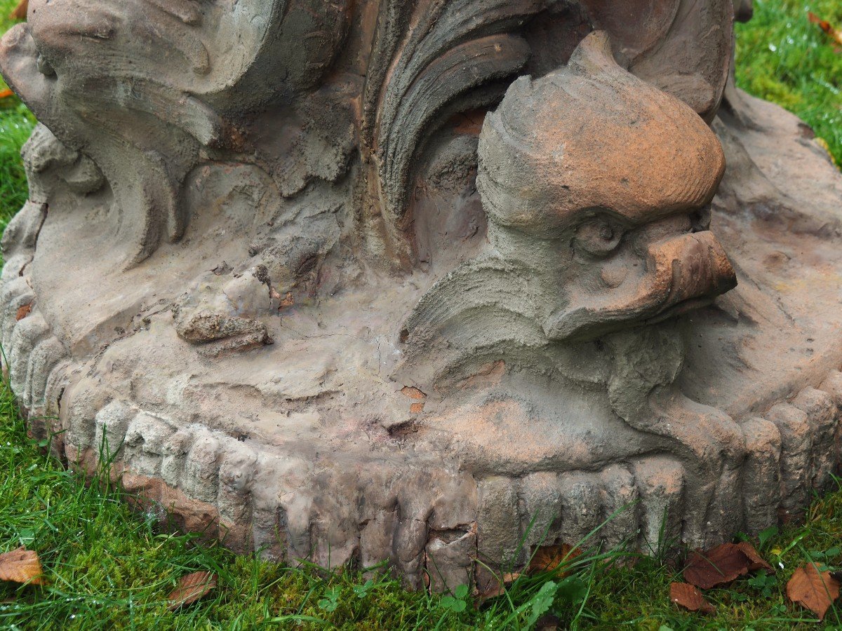 Fontaine En Terre Cuite  XIXe-photo-3