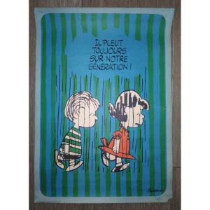 Affiche Charlie Brown 1971 Shulz