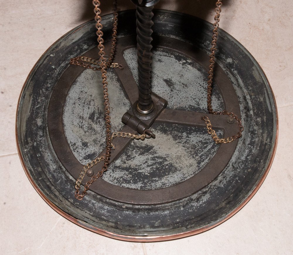 Pedestal Table In Cast Iron And Copper Napoleon III Period-photo-7