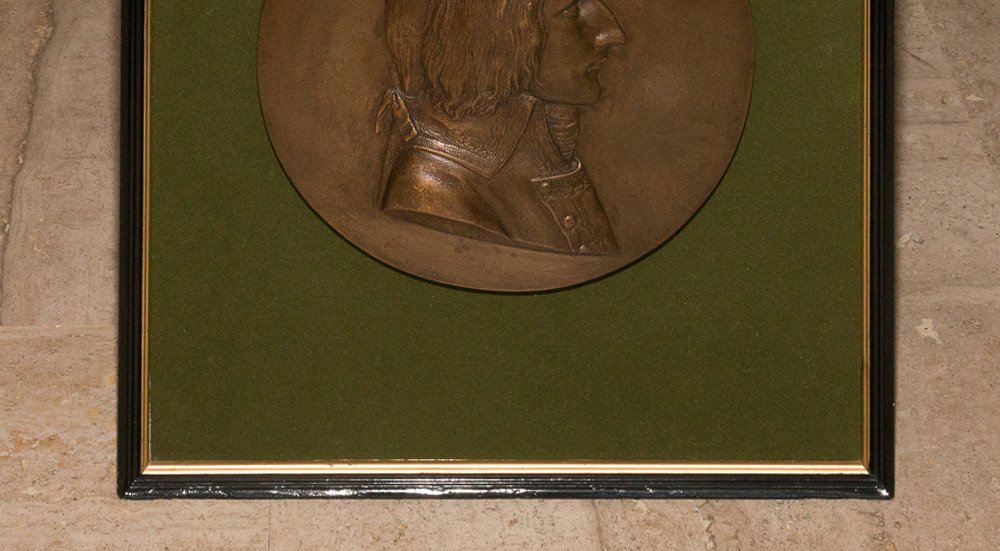 Médaillon En Bronze Du Général Bonaparte Boizot XIXe-photo-4