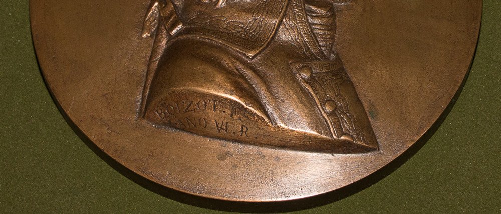 Médaillon En Bronze Du Général Bonaparte Boizot XIXe-photo-3