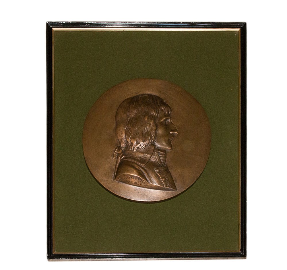 Médaillon En Bronze Du Général Bonaparte Boizot XIXe