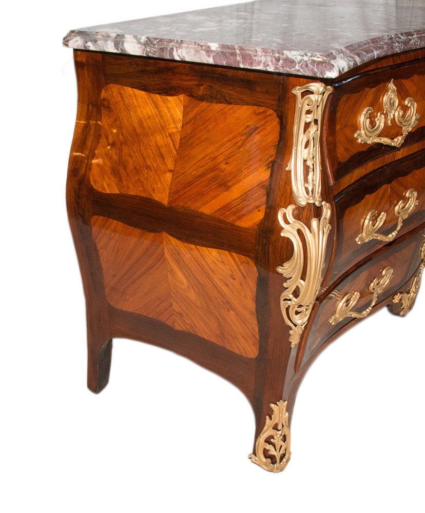 Commode D’époque Louis XV Estampillée L. Boudin -photo-4