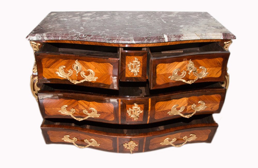 Commode D’époque Louis XV Estampillée L. Boudin -photo-3