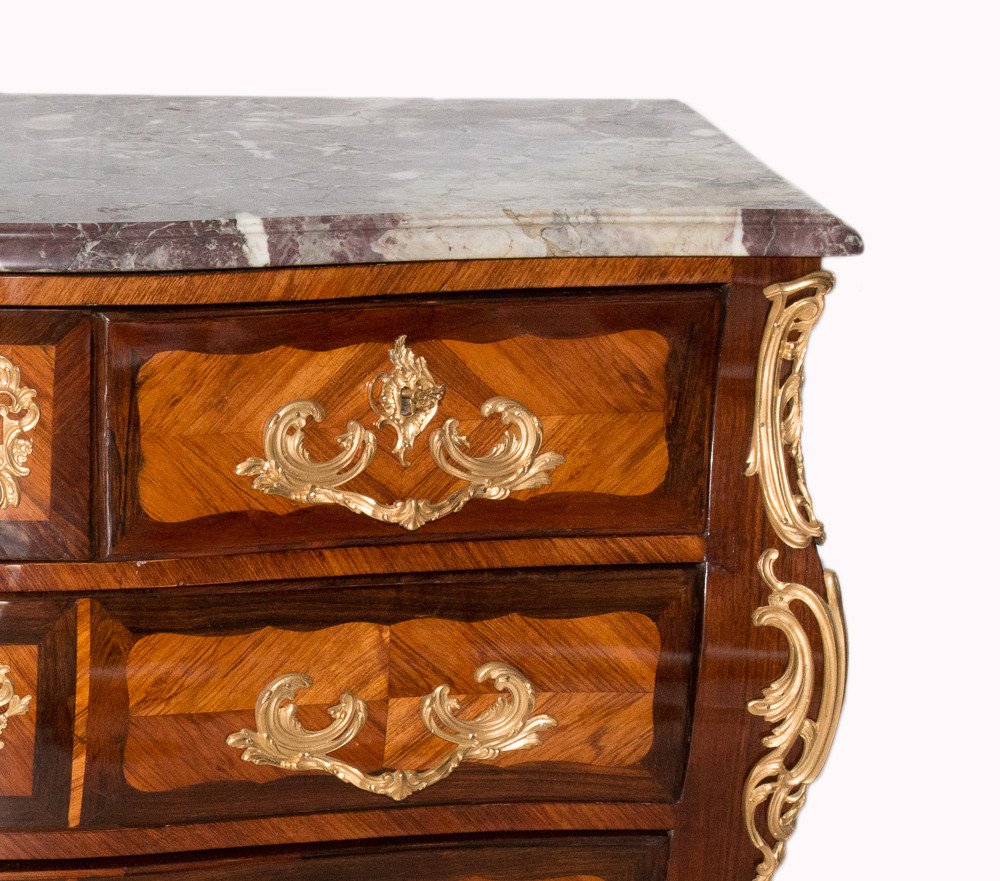 Commode D’époque Louis XV Estampillée L. Boudin -photo-4