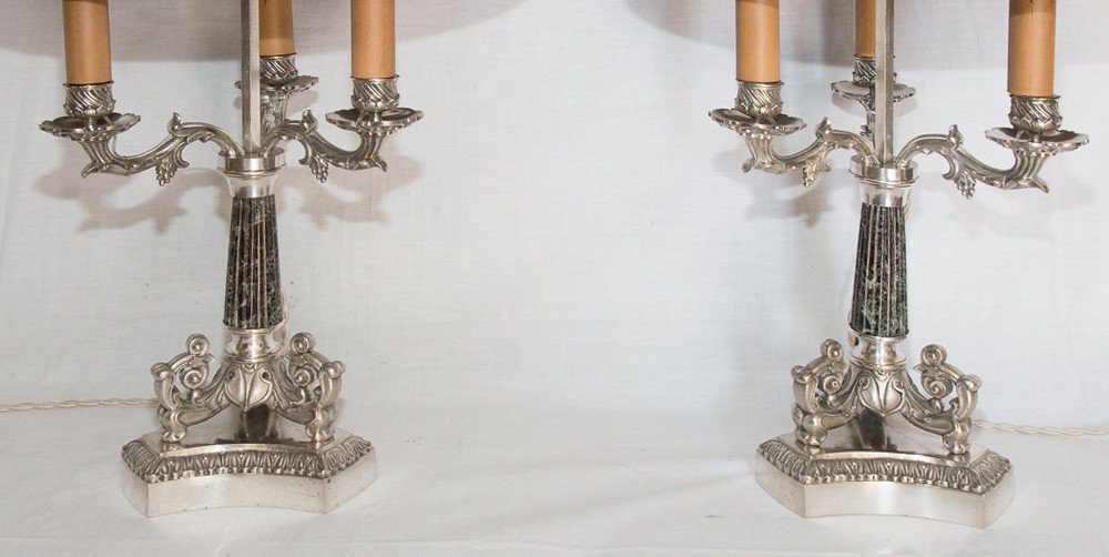 Pair Of Hot Water Bottle Lamps Restoration Period-photo-3