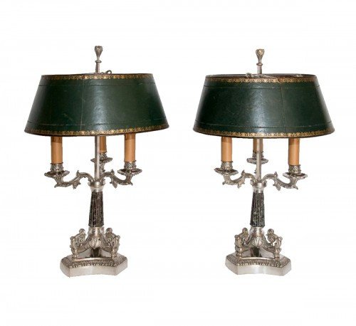 Pair Of Hot Water Bottle Lamps Restoration Period