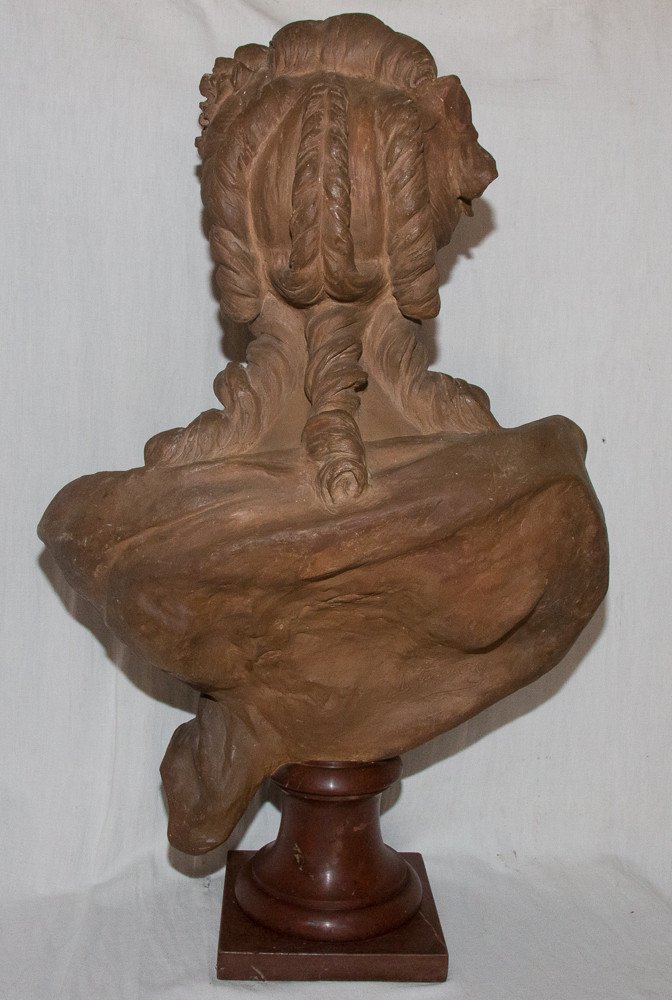 Marie Antoinette Terracotta Bust B Feinberg Late Nineteenth-photo-3