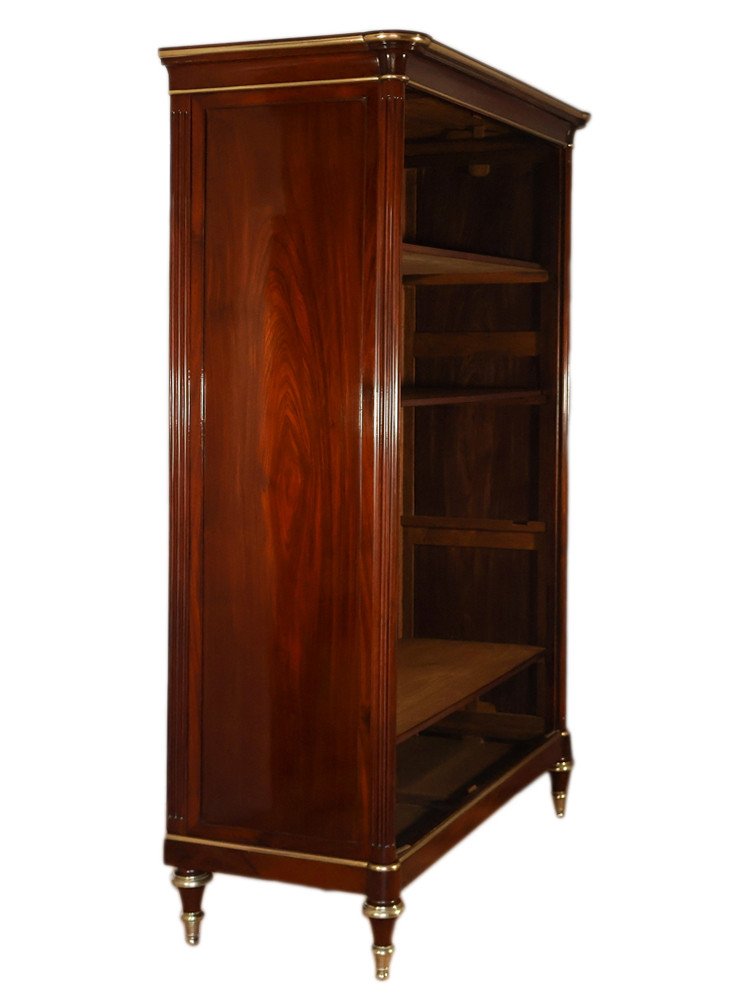 Louis XVI Period Solid Mahogany Wardrobe-photo-1