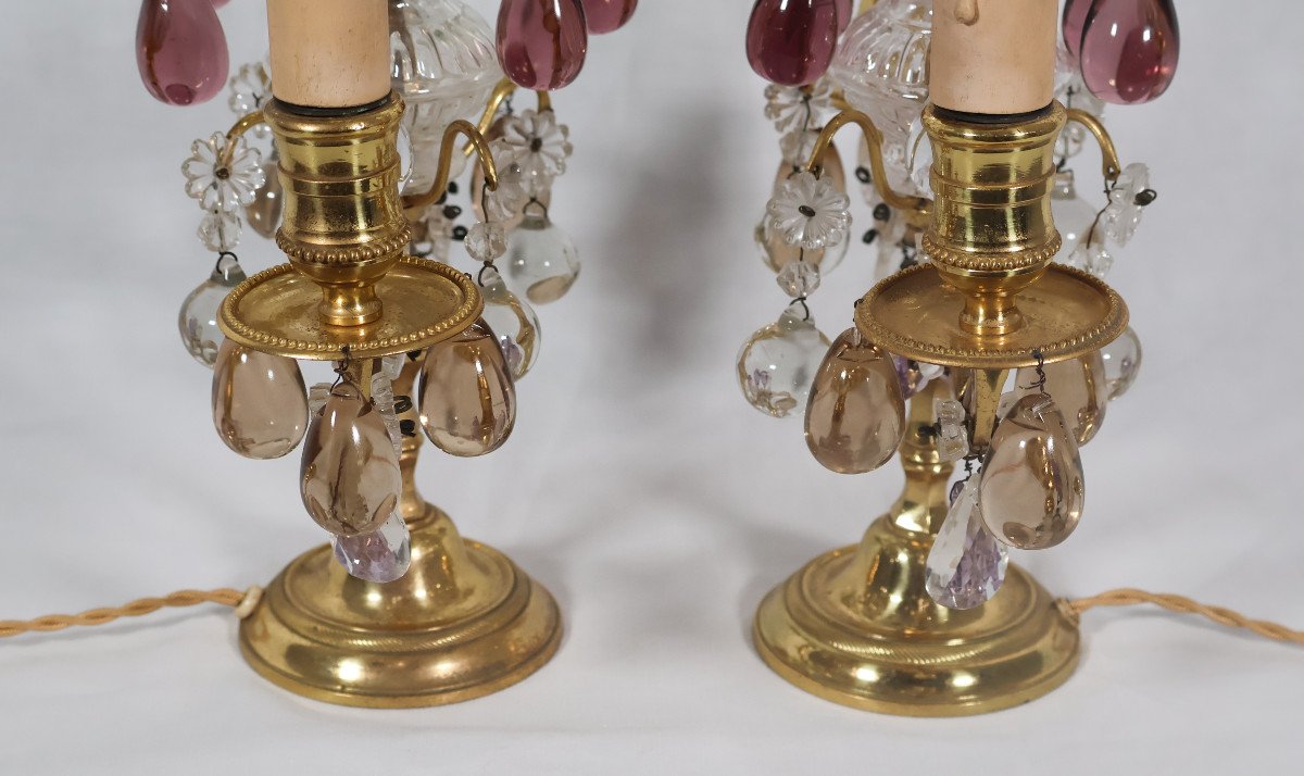 Pair Of Gilt Bronze Girandoles From The Napoleon III Period -photo-4