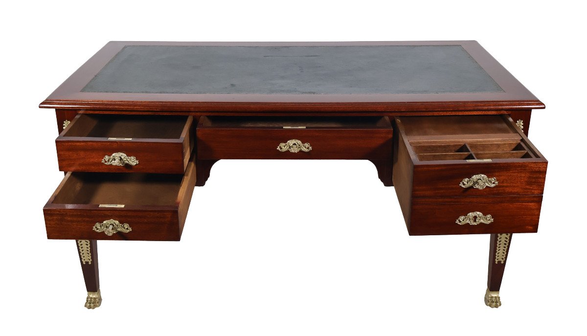 Double-sided Flat Desk Return From Egypt, Late 19th Century-photo-3