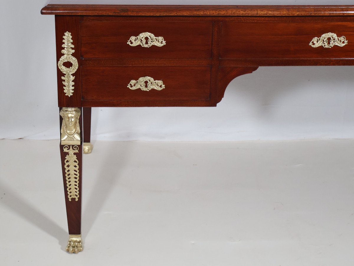 Double-sided Flat Desk Return From Egypt, Late 19th Century-photo-2