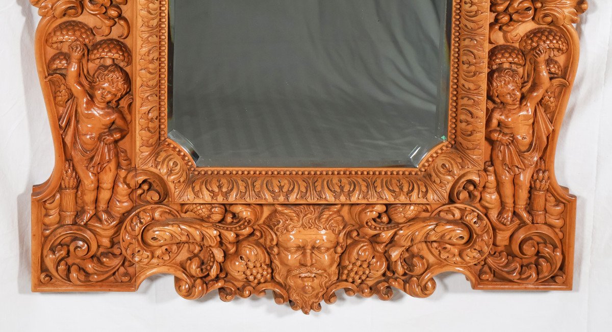  Regency Style Carved Mirror Mid 20th Century -photo-3