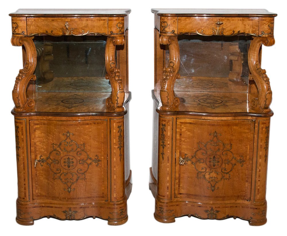 Pair Of Sicilian Sideboards, Mid-19th Century-photo-2