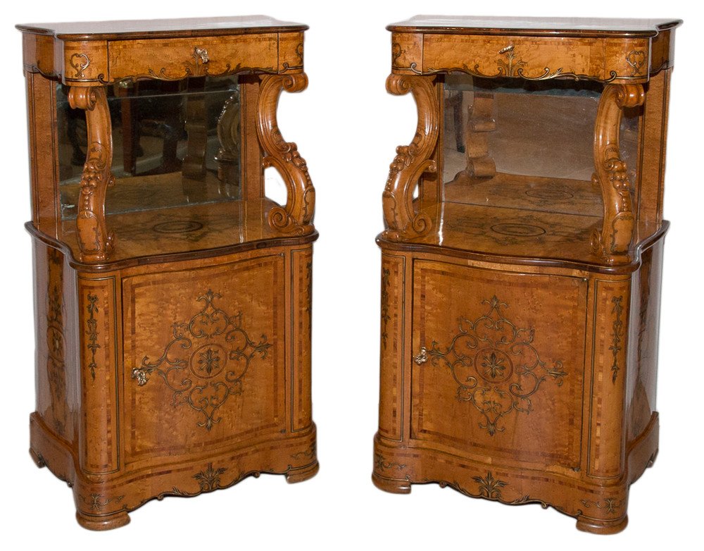 Pair Of Sicilian Sideboards, Mid-19th Century